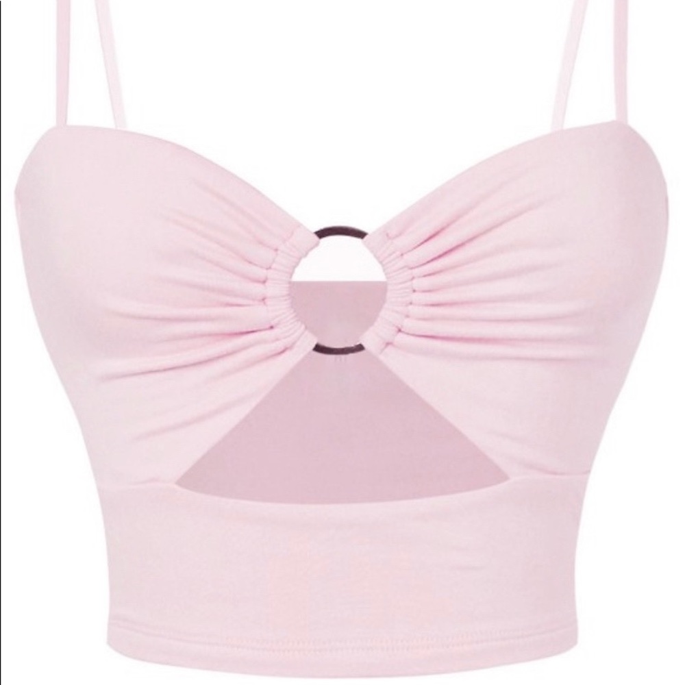 Pink crop top